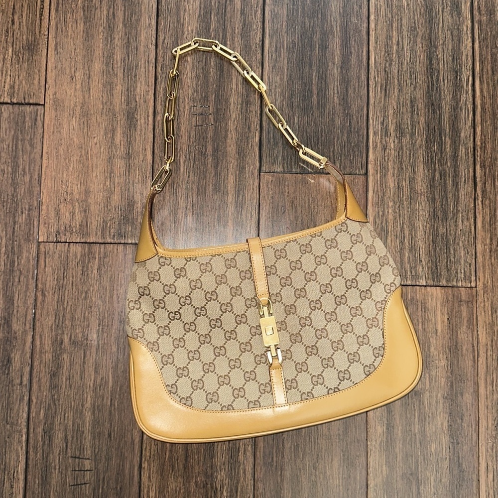💥FLASH SALE💥Gucci Jackie O 1961 hobo bag GG purse vintage monogram shoulder bag - Picture 3 of 17